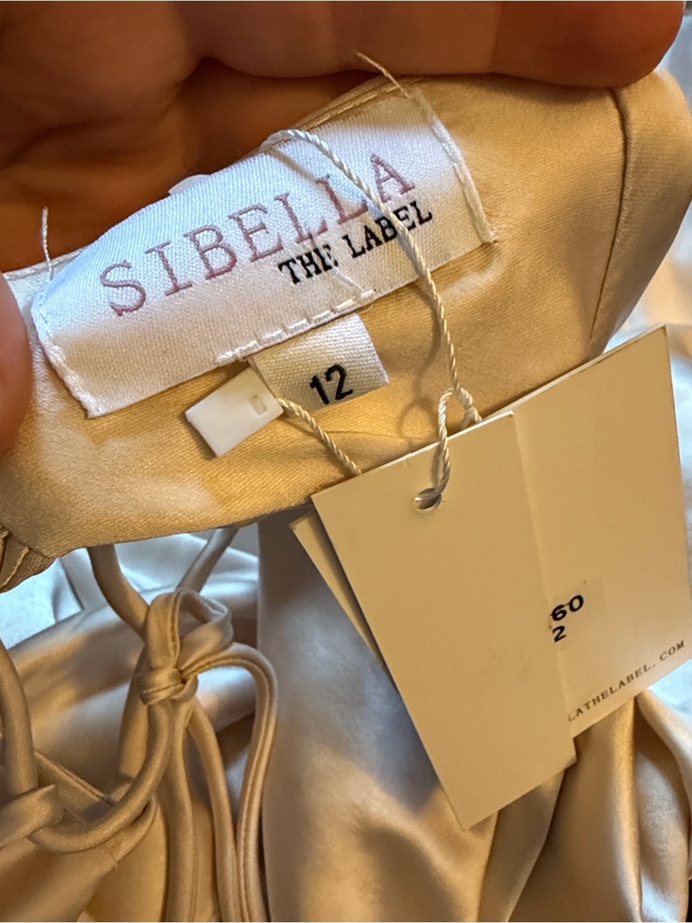 Sibella the Label Champagne Dress NWT size 12 - Picture 5 of 6